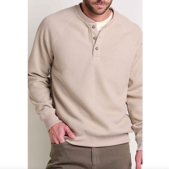 Toad & Co Bitterroot Long Sleeve Henley, Twine - Picture 1 of 4